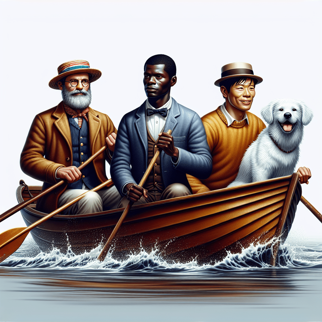 Three men in a boat (to say nothing of the dog) by Jerome K. Jerome - Dghut