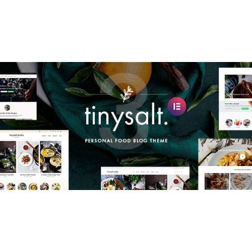 TinySalt – Personal Food Blog WordPress Theme - Dghut