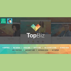 TopBiz – Responsive Corporate WordPress Theme - Dghut