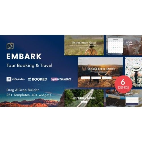 Tour Booking & Travel WordPress Theme – Embark - Dghut