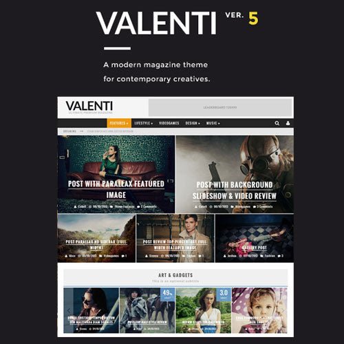 Valenti – WordPress HD Review Magazine News Theme - Dghut