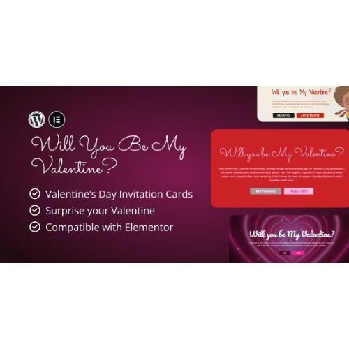 Valentine’s Day Invitations for Elementor - Dghut