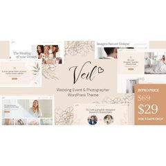 Veil – Wedding Event & Photographer WordPress Theme - Dghut