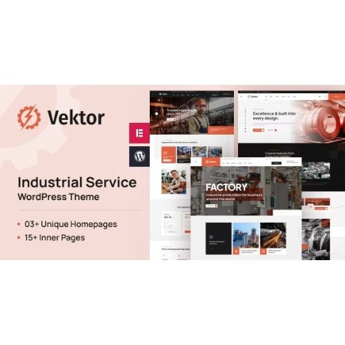Vektor – Industrial Service WordPress Theme - Dghut