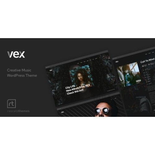 Vex – Creative Music Theme for Bands and Musicians - Dghut