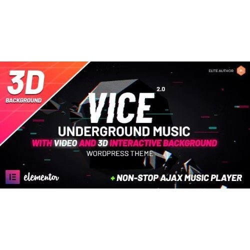 Vice: Underground Music Elementor WordPress Theme - Dghut