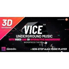 Vice: Underground Music Elementor WordPress Theme - Dghut