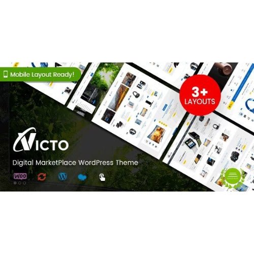 Victo – Digital MarketPlace WordPress Theme (Mobile Layouts Included) - Dghut