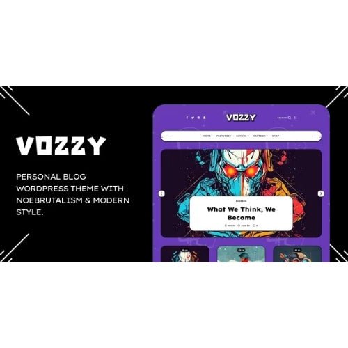 Vozzy – Modern & Neobrutalism WordPress Theme - Dghut