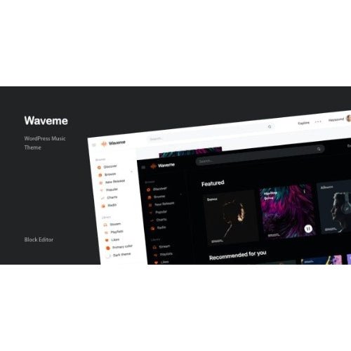 Waveme – Music Platform WordPress Theme - Dghut