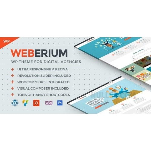 Weberium | Responsive WordPress Theme Tailored for Digital Agencies - Dghut