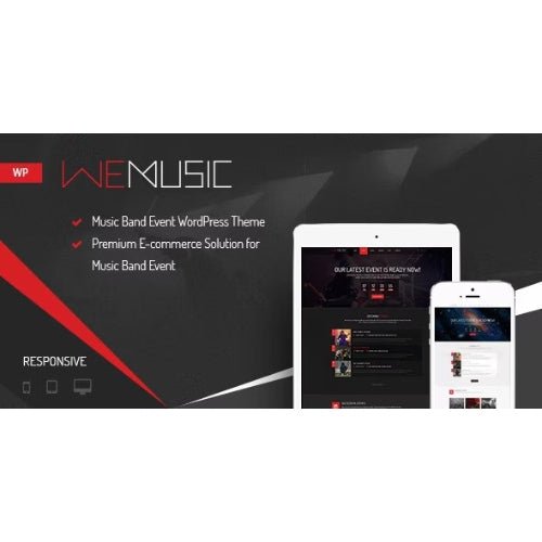 WeMusic – Music Band Event WordPress Theme - Dghut