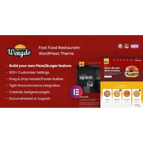 Wengdo – Fastfood WordPress Theme - Dghut