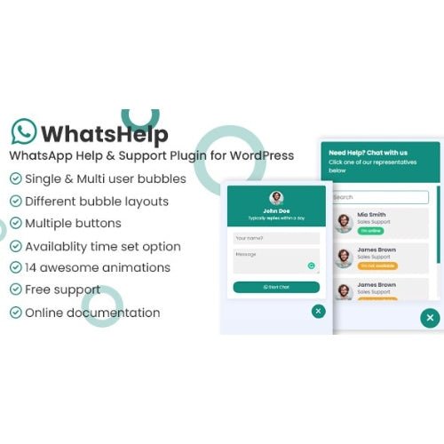 WhatsApp Chat Support Pro WordPress Plugin - Dghut