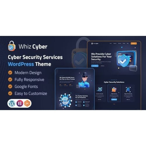 WhizCyber | Cyber Security WordPress Theme - Dghut