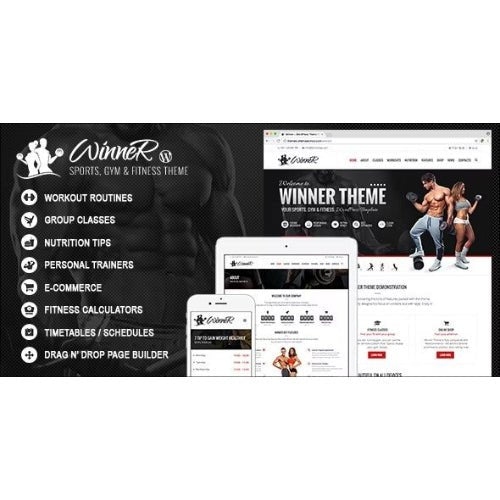 Winner – Fitness & Gym WordPress Theme - Dghut