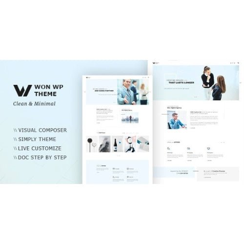 WON Creative Minimal WordPress Theme - Dghut