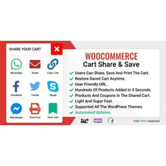 WooCommerce Cart Share and Save - Dghut