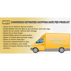 WooCommerce Estimated Delivery Or Shipping Date Per Product - Dghut