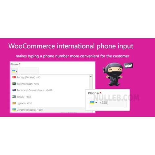 WooCommerce international phone input - Dghut
