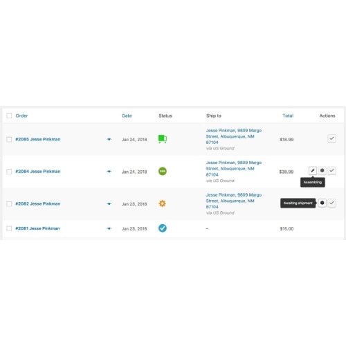 WooCommerce Order Details - Dghut