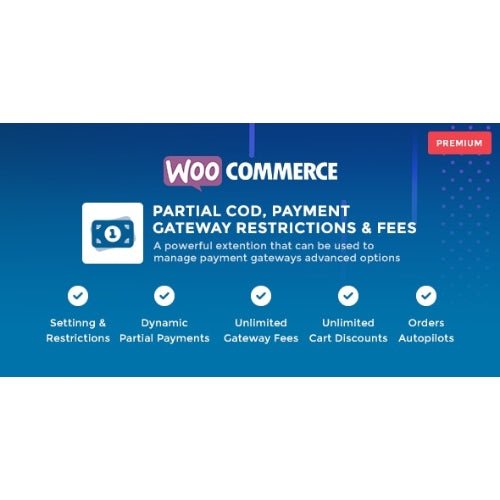 WooCommerce Partial COD – Payment Gateway Restrictions & Fees - Dghut