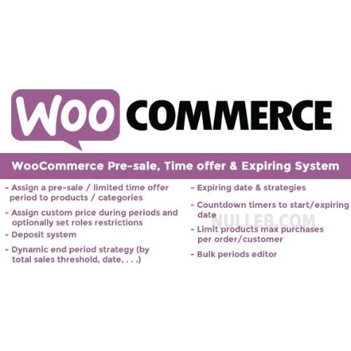 WooCommerce Pre - sale, Time Offer & Expiring System - Dghut