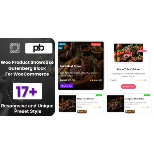 WooCommerce Product Showcase Gutenberg Block - Dghut