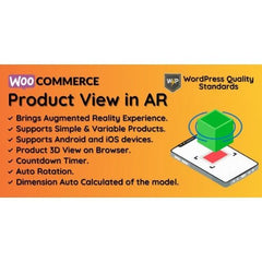WooCommerce Product View in AR (Augmented Reality) | 3D Product View - Dghut