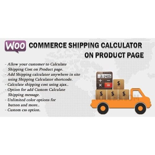 Woocommerce Shipping Cost Calculator On Product Page - Dghut