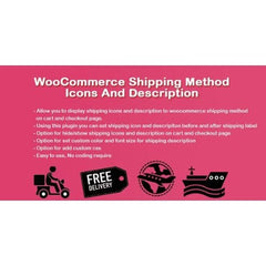 WooCommerce Shipping Icons And Description - Dghut