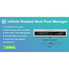 WordPress Infinite Related Next Post Manager - Dghut
