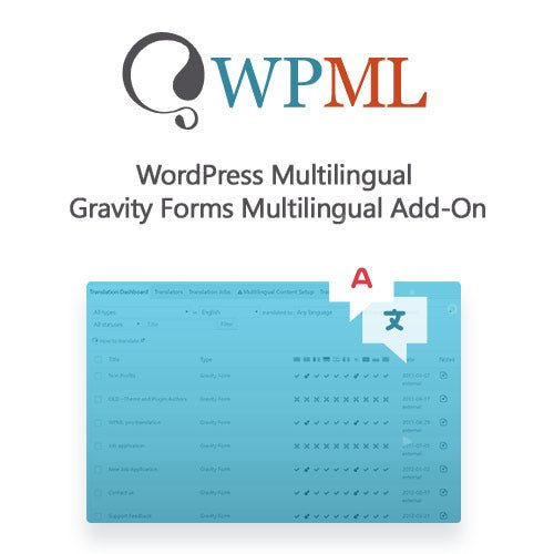 WordPress Multilingual Gravity Forms Multilingual Add - On - Dghut