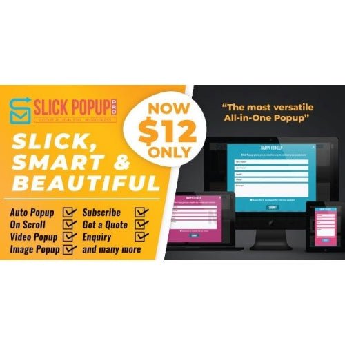WordPress Popup Plugin – Slick Popup Pro - Dghut