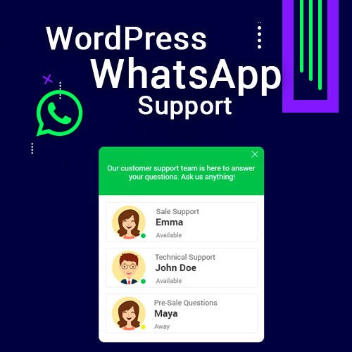 WordPress WhatsApp Support - Dghut