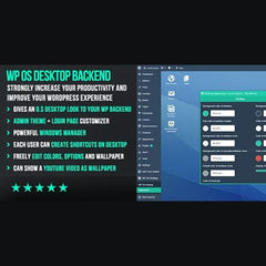 WP OS Desktop Backend – More than a WordPress Admin Theme - Dghut