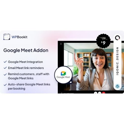 WPBookit – Google Meet (Addon) - Dghut