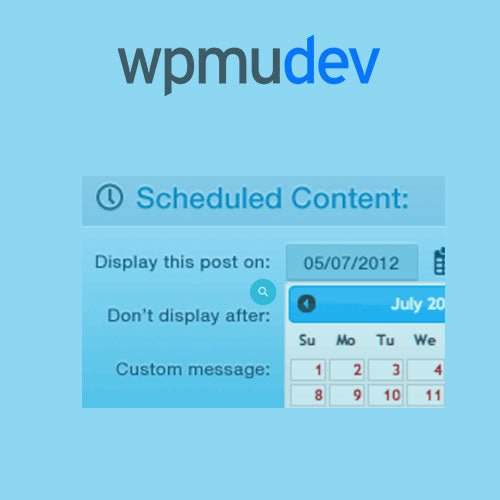 WPMU DEV Schedule Selected Content - Dghut