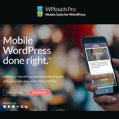 WPtouch Pro – Mobile Suite for WordPress - Dghut