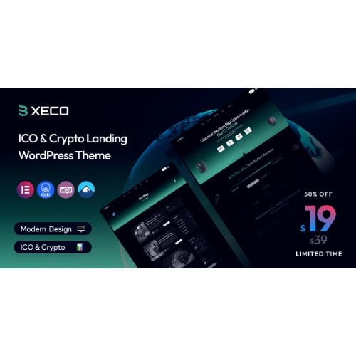 Xeco – ICO & Crypto Landing WordPress Theme - Dghut