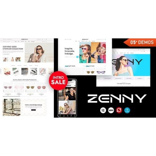 Zenny – Elegant Eyewear & Glasses WooCommerce WordPress Theme for Luxury Brands - Dghut