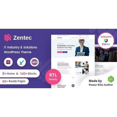 Zentec – IT Solutions Company WordPress Theme + RTL - Dghut