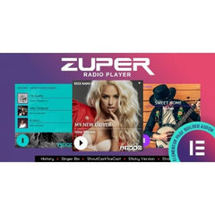 Zuper – Shoutcast and Icecast Radio Player With History – Elementor Widget Addon - Dghut